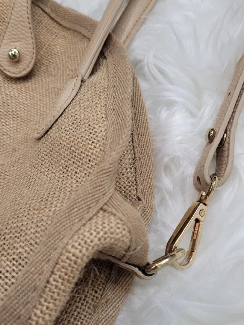 Who What Wear 100%‎ Jute Woven Tan Round Crossbody Purse Bag Resortwear Beach